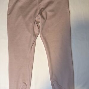 Nike Dri Fit Womens XL Pink Cropped Leggings Mesh Panel Athletic Training